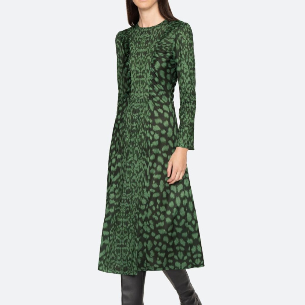 Sea New York Claude Midi Dress in Green XS